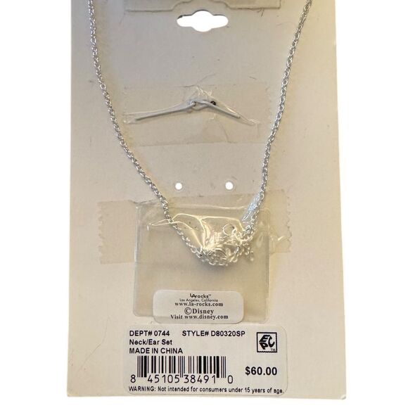 Disney Unwritten Mickey Blue Crystal 16"+2" Extender Necklace - Picture 2 of 2